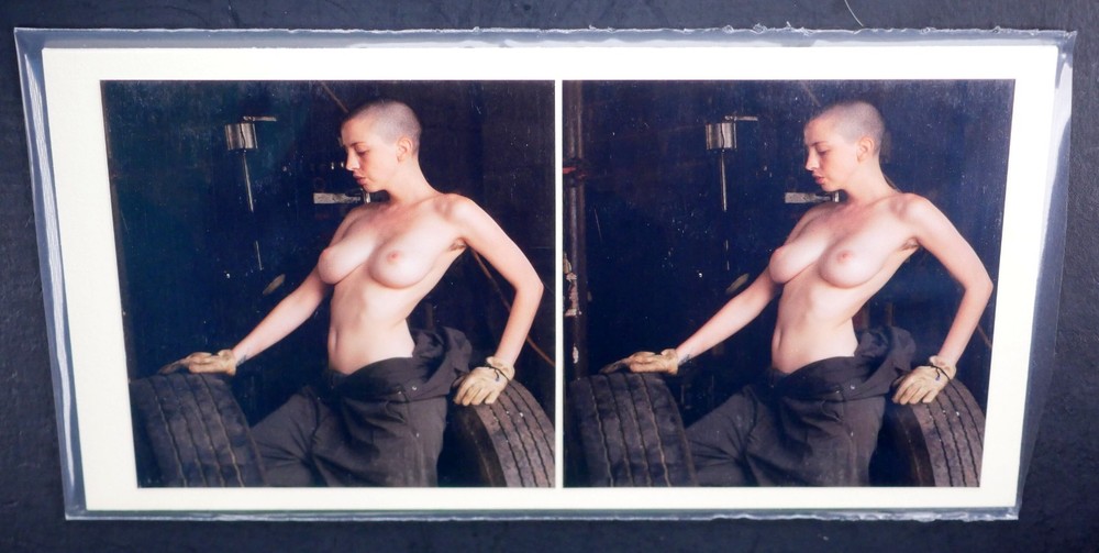 Boris Starosta 3D Stereoview – Kitty A-013 cv – nude model signed 2019 #424