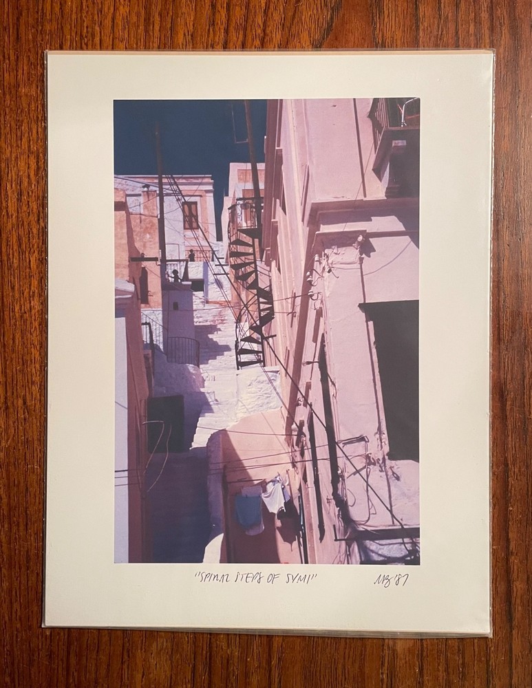 Original photographic print «Spiral Steps of Symi» by Michael Blumenstock