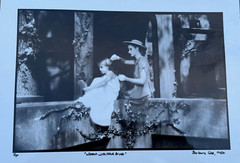 BARBARA COLE HAND SIGNED ORIGINAL 1986 PHOTOGRAPH WOMAN & CHILD WITH HAIRBRUSH