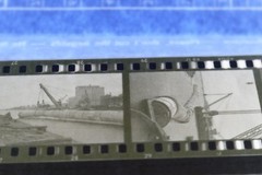 56 great old negative pictures – Hülskens Wesel – shipping laying culvert? 60-7