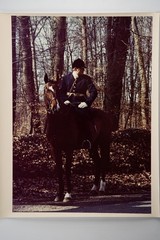 Vintage Analog Photo France Hunting Foxhunting Horse 24X30Cm 1970
