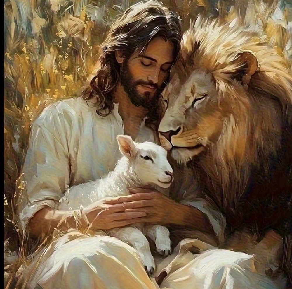 Jesus Christ Wall Art 8*10 Religious Christian Faith Home Decor – Lion Of World