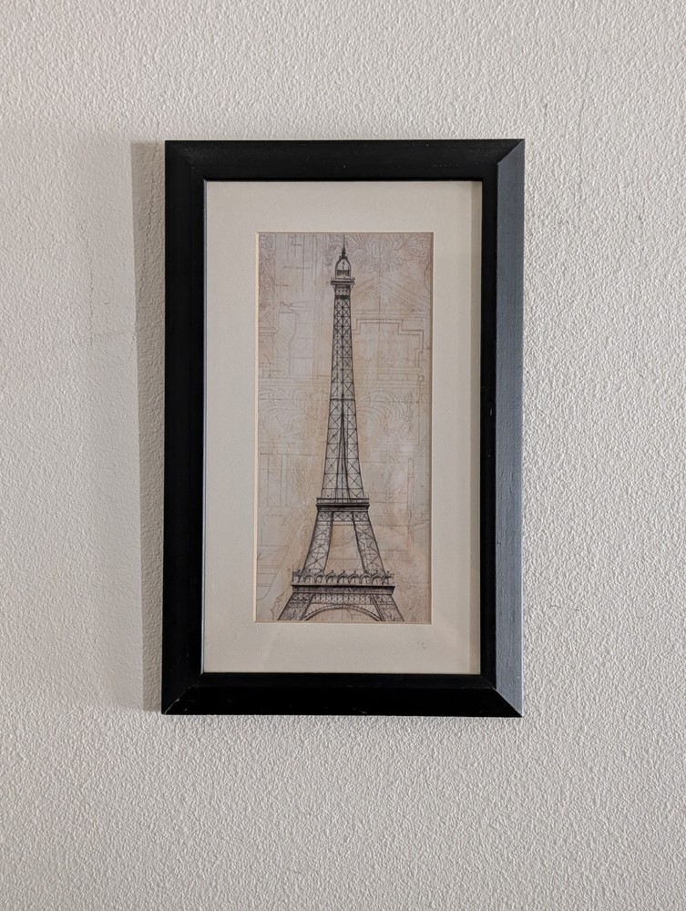 Framed Picture Of The Eiffel Tower by John Douglas