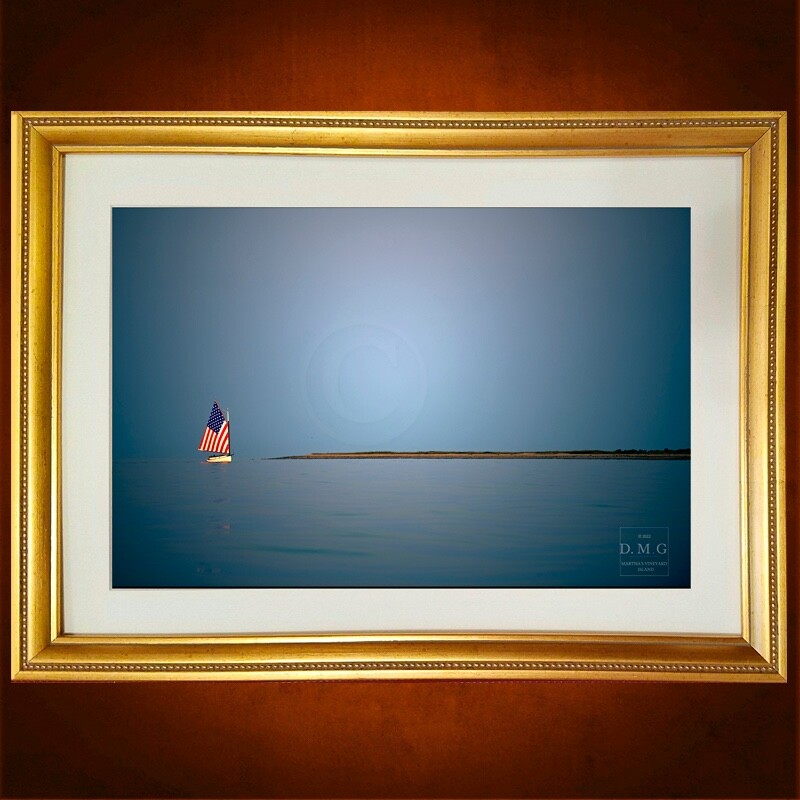 Red White & Blue Returning Home_Martha’s Vineyard Photograph_Hand Signed