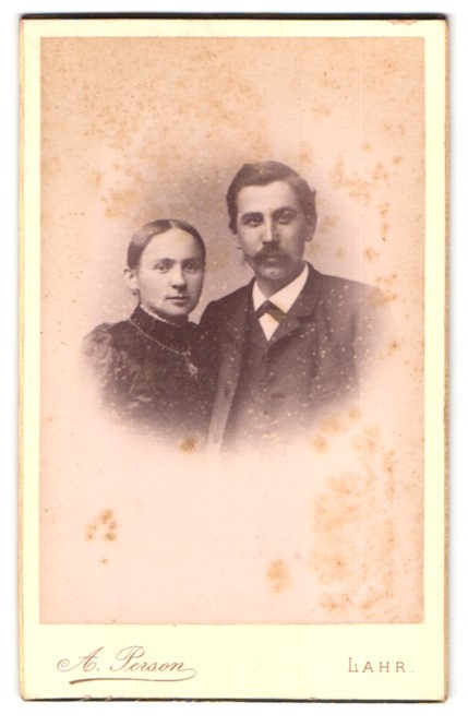 Photograph A. Person, Lahr i. B., Schillerstr. 21, Portrait Man in Suit and F