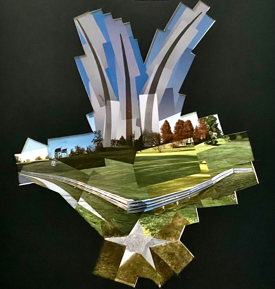 Original Signed MATTHEW PARKER Photograph Collage USAF MEMORIAL DR Arlington, VA