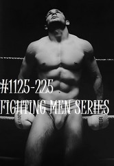 VINTAGE MALE PORTRAIT #1125-225 -fighting men series – free shipping/USA
