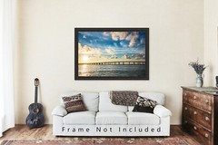 Coastal Photography Print – Picture of Destin Bridge at Sunset in Florida