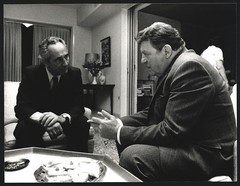 Photograph WEREK, Bonn, F. J. Strauss with the opposition leader in Israel Simon
