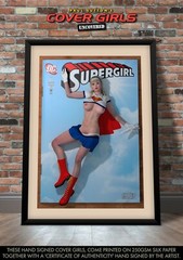 Linda Danvers SEXY Supergirl DC Comic Signed A3 Print Cover Girls Superman Hero