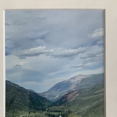 Signed Matted Color Landscape Photo Print Colorado Valley