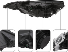LED Front Headlight Assembly for 2024-2025 Hyundai Elantra, Driver Left & Passen