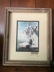 Signed Vintage Art Gore Wooden Frame