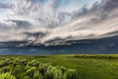 Great Plains Photography Print – Thunderstorm Over Prairie in Oklahoma