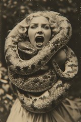 24 ~ 4X6 Glossy HORROR Fine Art ‘ SNAKE DEMON ‘ Photo FANTASY Set ! 3413712