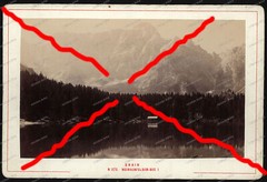 Cabinet-Photo-Weissenfelder-See-Laghi di Fusine-Alois Beer-Klagenfurth-1885-