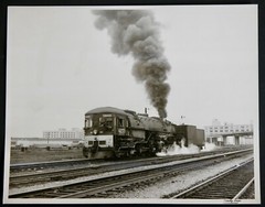 SP Forward Whistle Origin Engine X2470 Photograph Vtg 50s Railway Railroad RARE