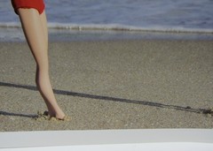 Signed David Parise photograph vintage Barbie beach ball ocean 13×19” 2013