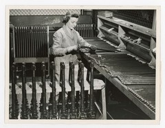 Canadian Woman Making Guns for War Effort WWII 1942 Press Photo