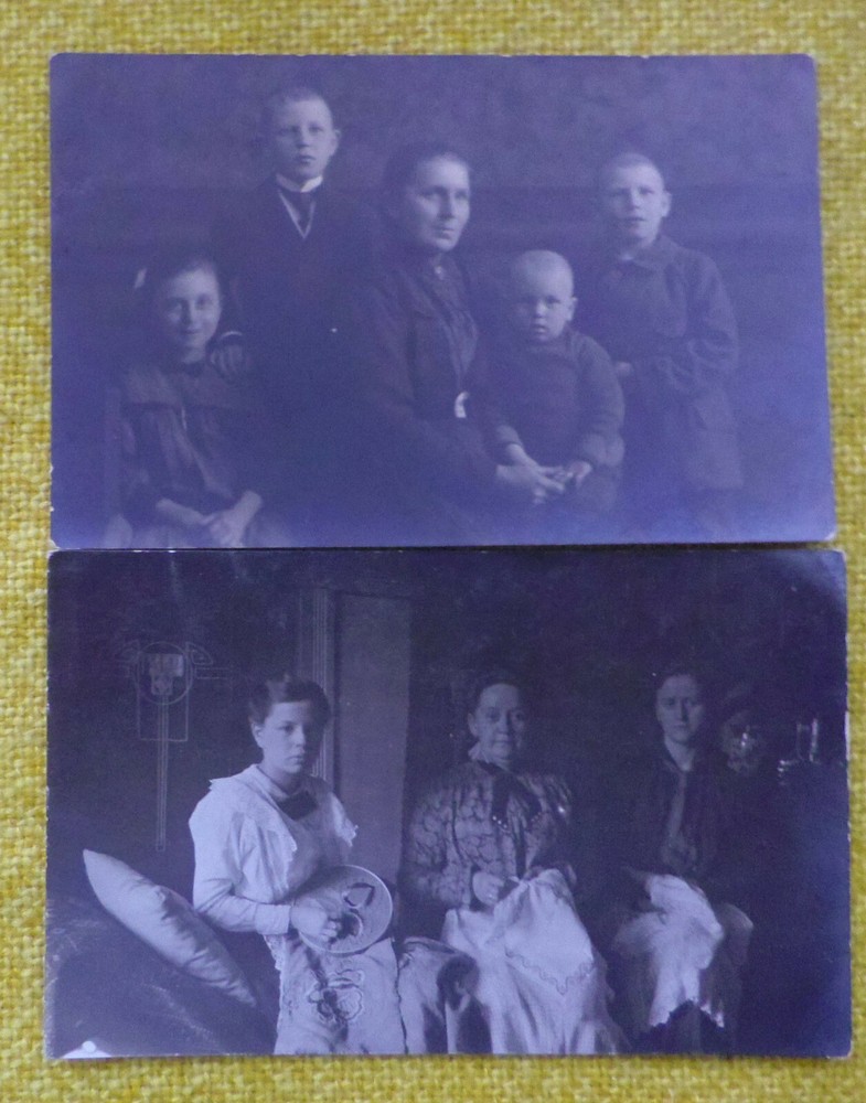 2 x Photo Postcard S Group Pictures approx. 1920s (30-17)
