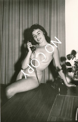 Photo pretty young woman nude art photographer unique around 1960 X176