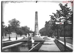 Black And White Positive Photo Glass Plate 13X18 Cm Mulhouse, War Memorial