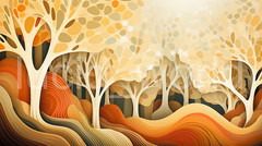 Abstract Tree Patterns Bundle (4 PNG) – 4K Nature Wallpapers – Digital Art Pack