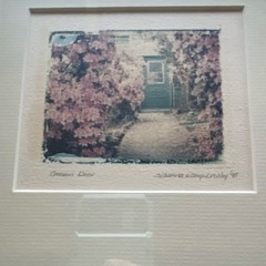 RARE Suzanne Camp Crosby Original SIGNED ART Photographic Print 1998 GREEN DOOR