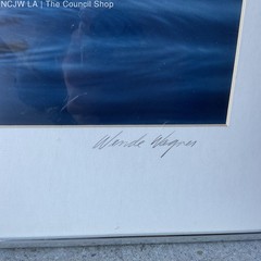 Malibu Pelican Photograph by Wende Wagner Signed Framed and Matted