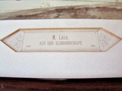 MARIE LAUX Birds Auf Der Wanderschaft Franz Hanfstaengl Munich GERMANY Signed