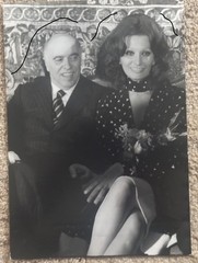 21x15cm Vintage Archive Photo 1975 Sophia Loren + Carlo Ponti