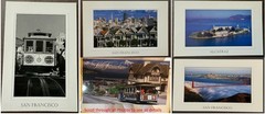 5 LOT. Jesse Kalisher art photo, San Francisco HYDE Cable Car, signed, + OTHERS