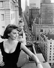 Natalie Wood on the Rooftop Photo Print Poster Wall Art