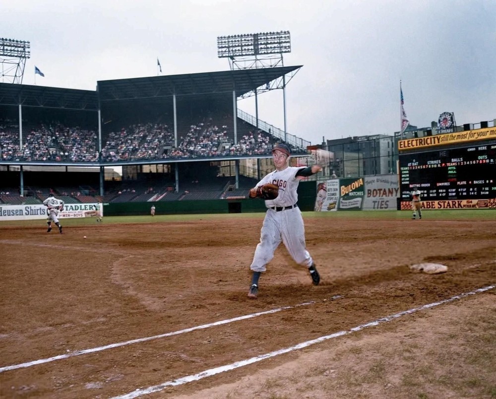 Eddie Waitkus Ebbets Field 8×10 Colorized Print-FREE SHIPPING
