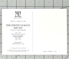 Sam Mahl (1913-1992) Art Announcement Card 1993 – Boys Playing Basketball