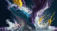 Digital Image Picture Photo Experience the beauty and chaos of paint #84