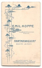 Photograph Emil Hoppe, Hartmannsdorf near Burgstädt, portrait elegant Miss