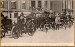 1899 Auto Parade Waldorf Astoria Marceau Lyon Steam Seligman Magazine Print