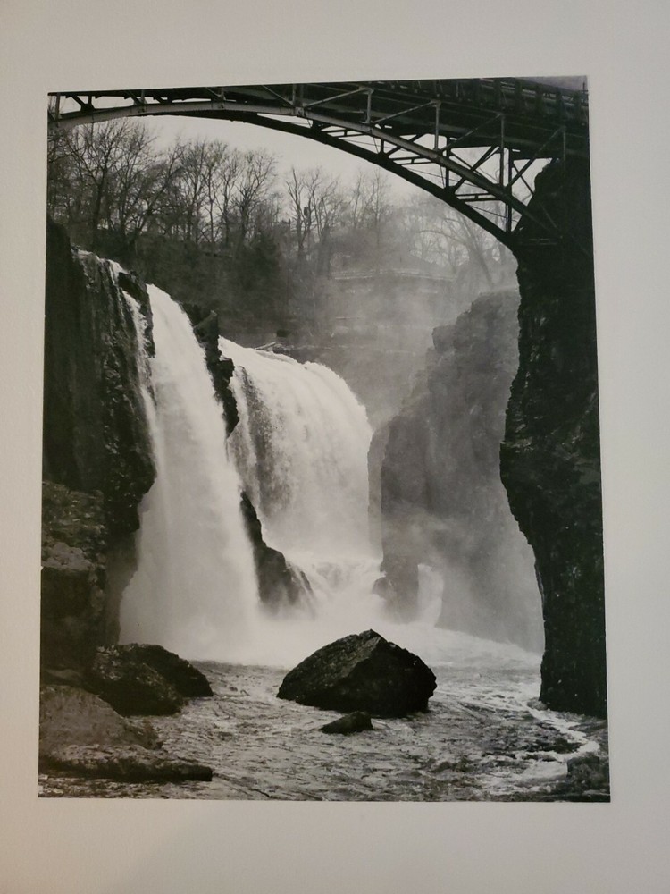 THE GREAT FALLS LARGE ORIGINAL SIGNED ART PHOTO B&W STETTNER VTG MATTE NJ CAMERA