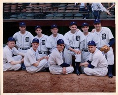 1940-tigers-pitching-staff-color 8×10 Colorized Print-FREE SHIPPING