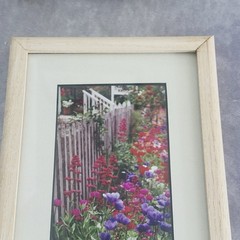 Signed Joseph Barnett Floral Photo Prints Set Maine Artist Framed Garden 6×12