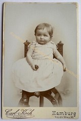 orig. KAB Cabinet Photo Photography Picture Old Fashion around 1890 Child Hamburg Koch