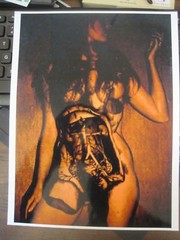 1968 Body Painting Girl Reprint 8.5 X 11 Glossy Paper