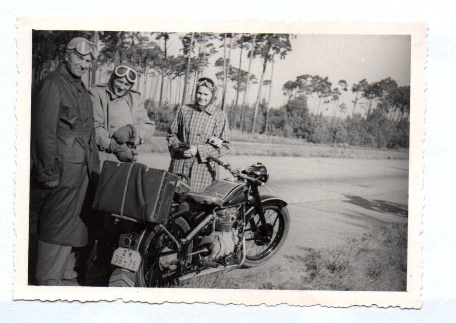 Photo Motorcycle Probably RT Pillion Saddle 1960s Motorcycle