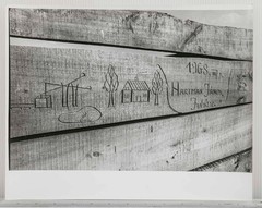 Vintage 1968 Hartman Janos Wood Carving Folk Art Photograph Black & White