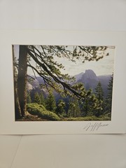 Yosemite Half Dome Matted Photograph 11×14 By Jeff Gnass Signed