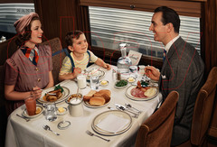 Photo Art Print of the Dining Car on the Santa Fe’s Scout in 1939