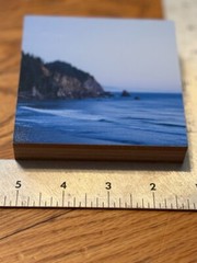 Coastal Beach Cottage Decor – Gorgeous PNW Beach Photo Mounted on Wood for Home