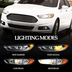 for Ford Fusion Headlight Assembly 2013 2014 2015 2016 Halogen Projector Headlam