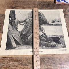 G.s Taylor Apache Woman Grinding Corn Print